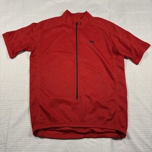 Bellwether Cycling‎ Jersey Red Adult Large 3/4 Zip Back Pockets